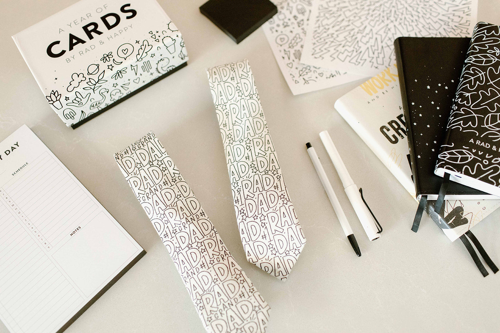 Rad GRAND Dad Coloring Tie  *markers sold separately