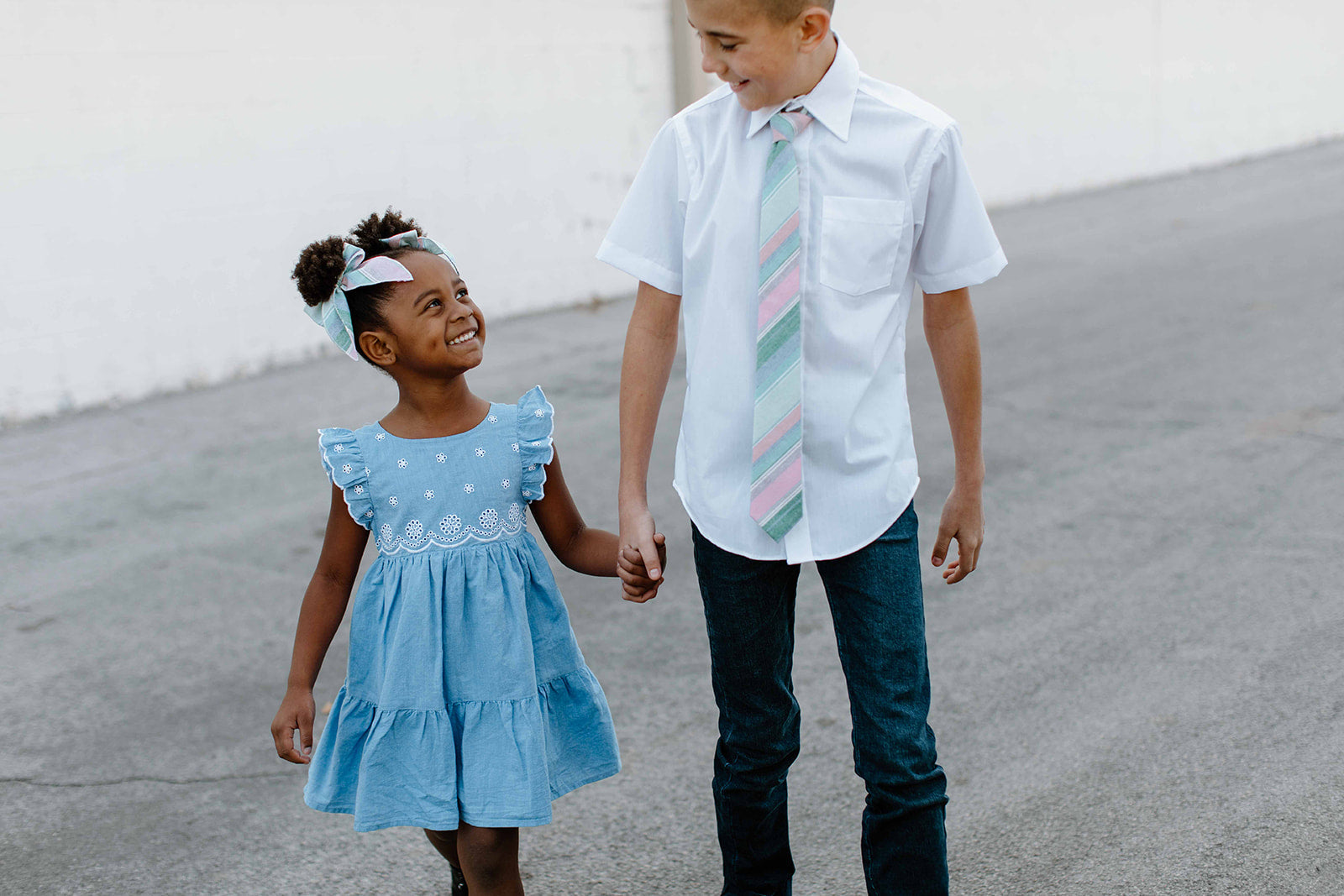 Easter Basket Stripe Boys Tie