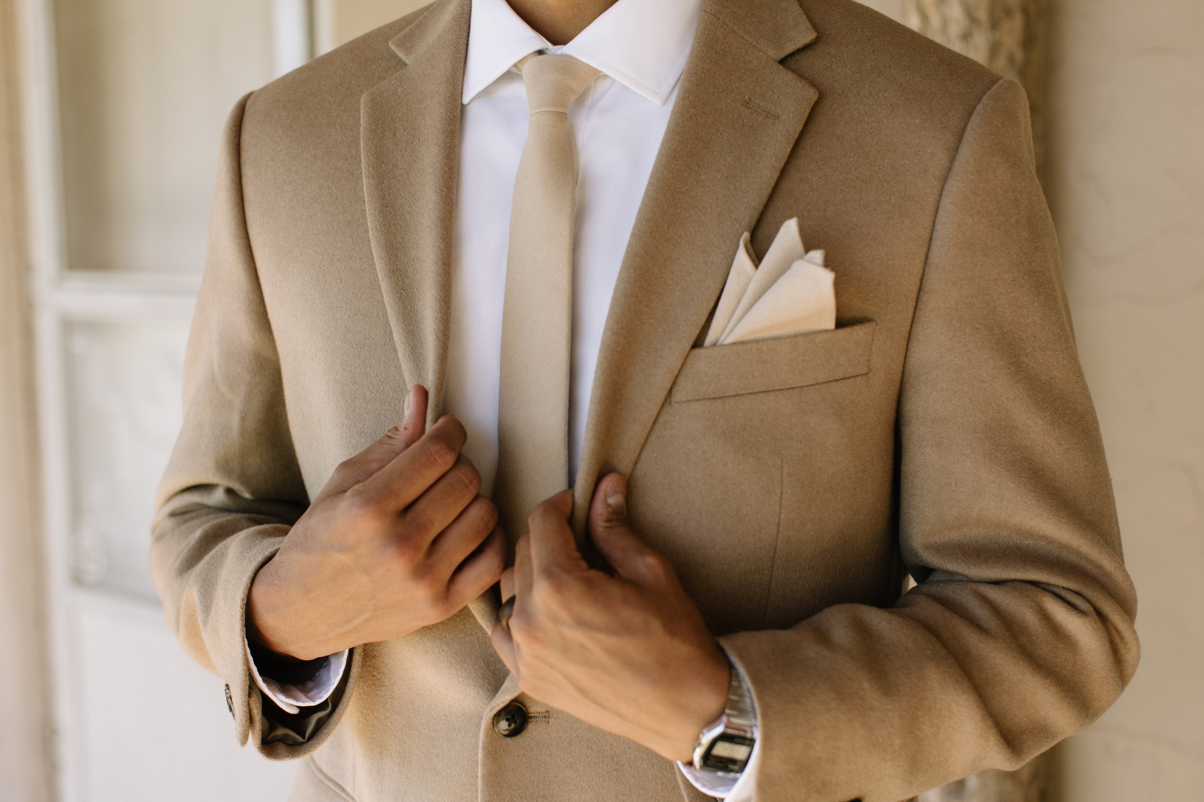 Champagne Men's Tie