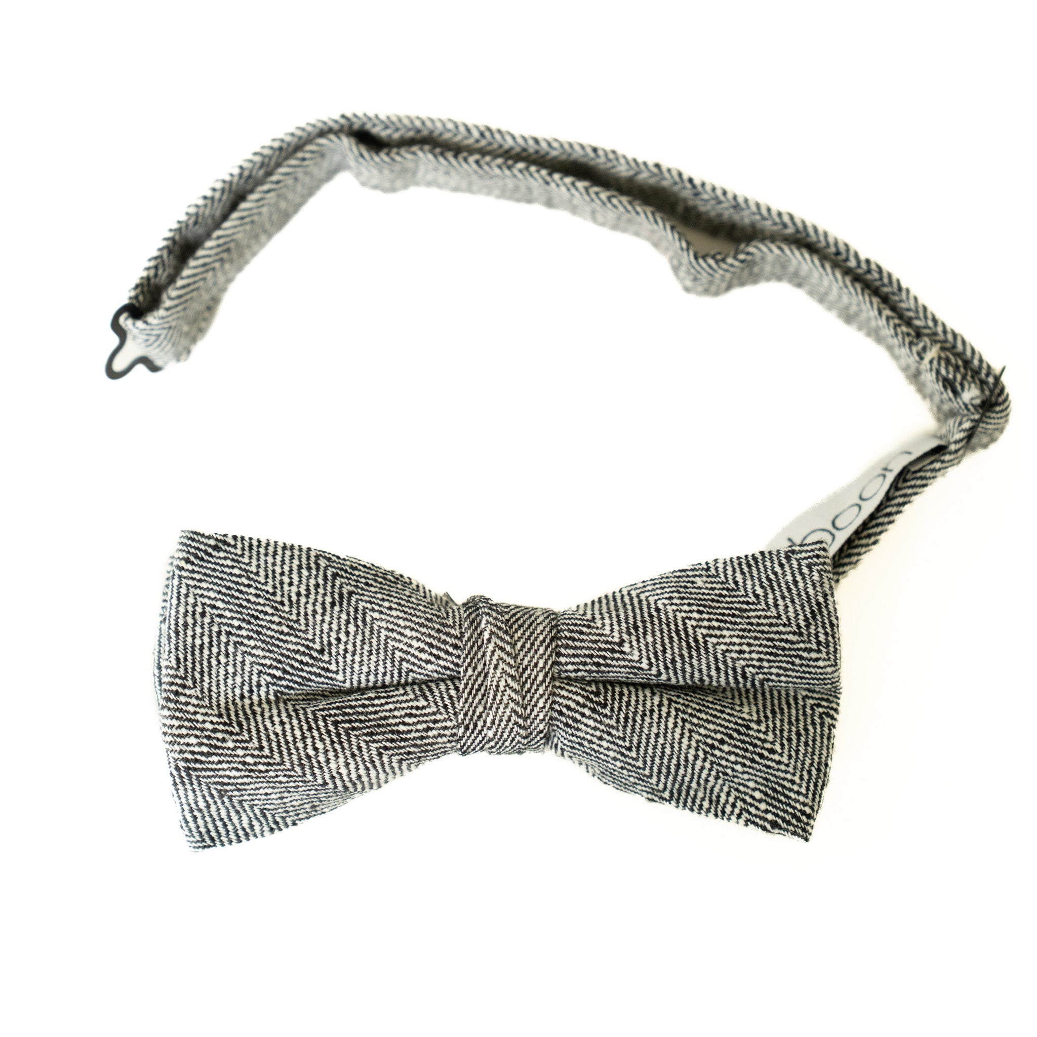 Ebony Tweed Men's Pre-tied Bow Tie