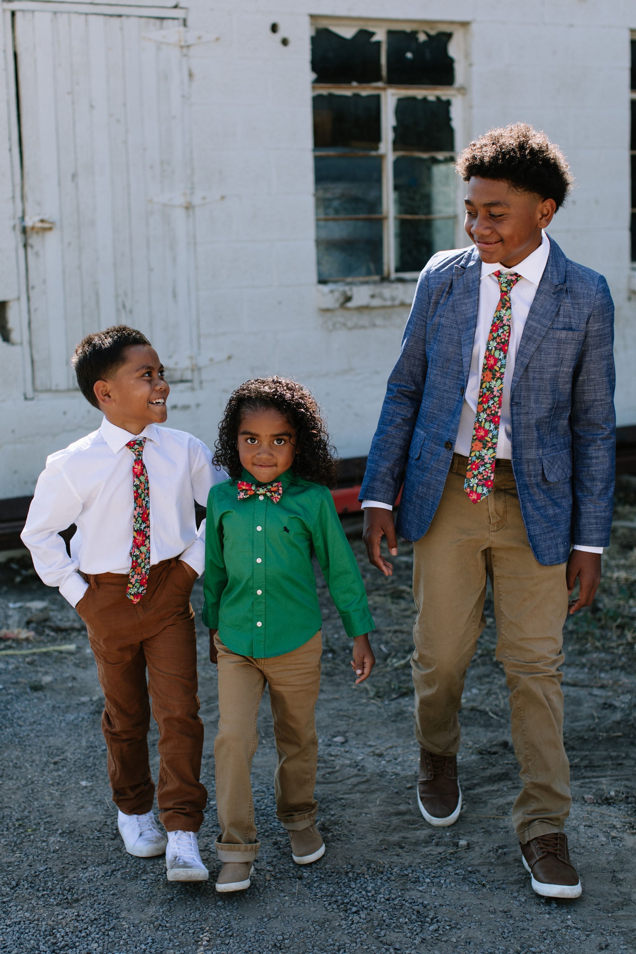 Jolly Floral Boys Tie
