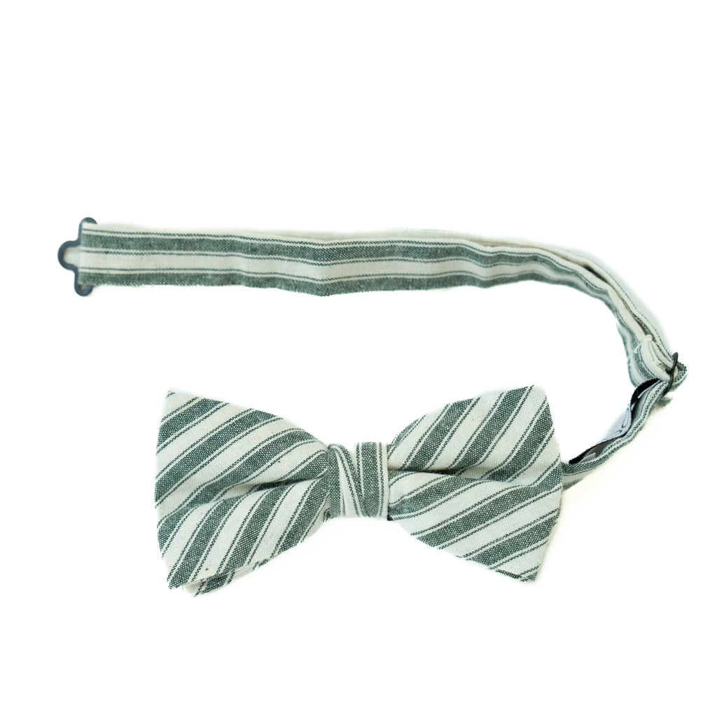 Juniper Stripe Men's Pre-tied Bow Tie