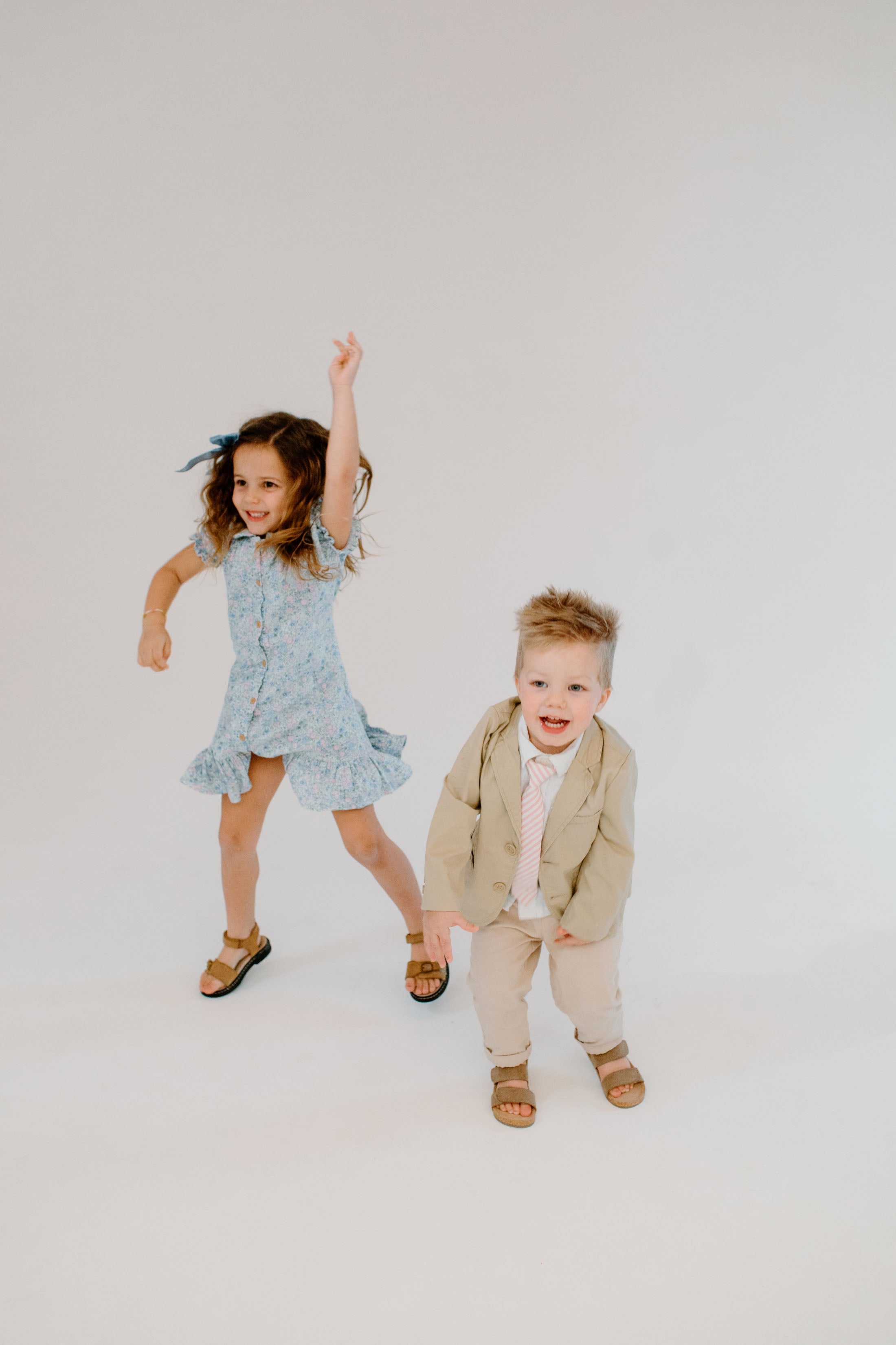 Peony Stripe Boys Tie