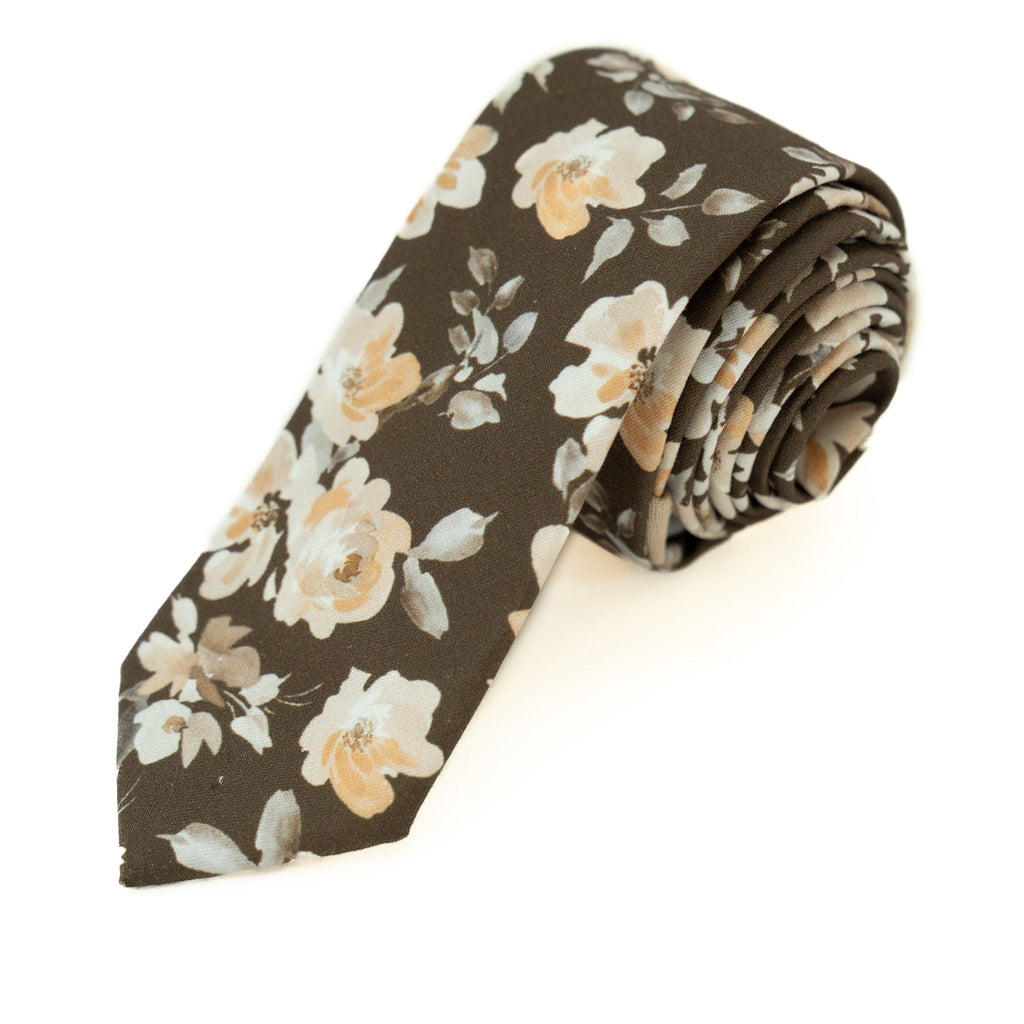 Magnolia Floral Men's Tie