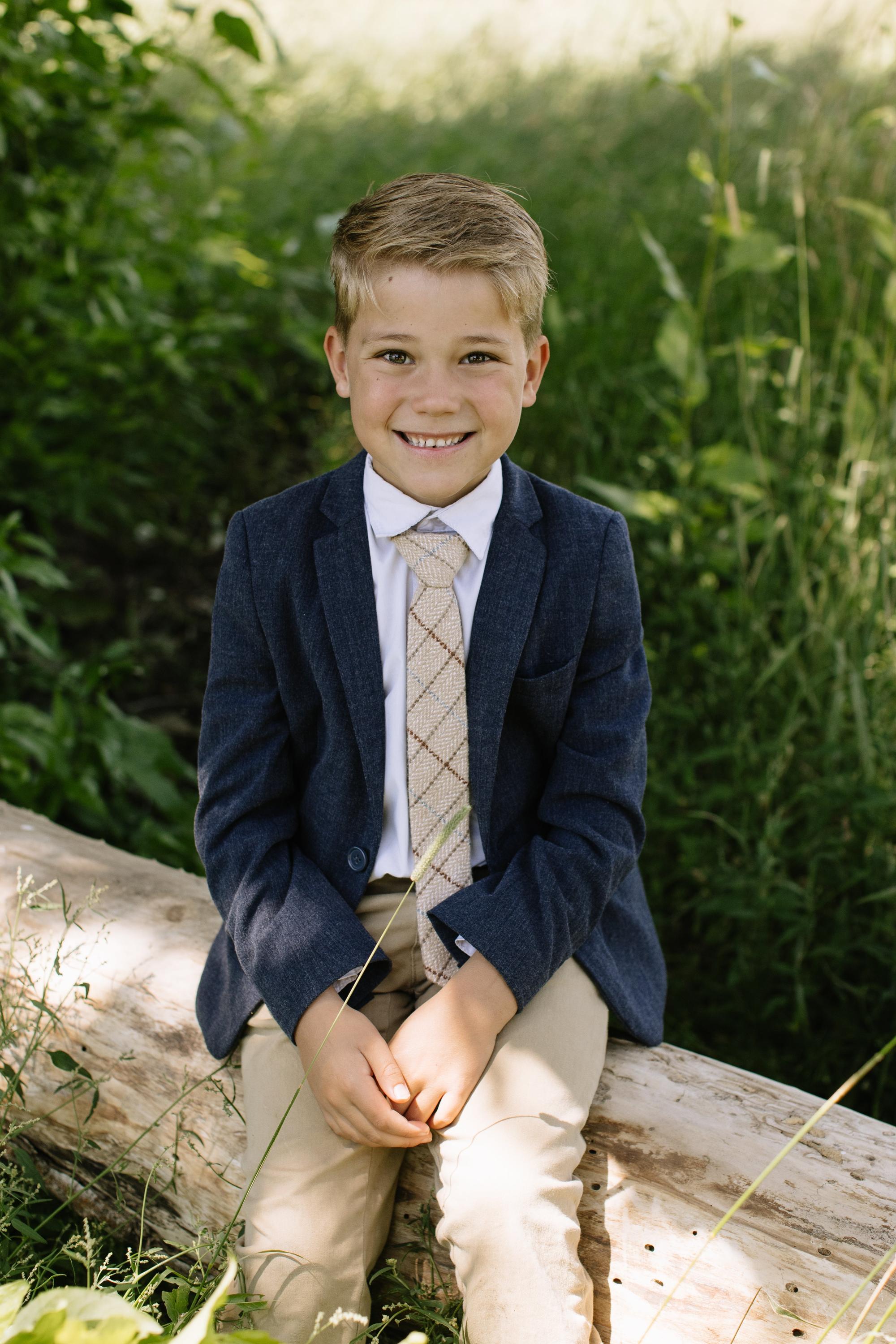 Newton Tweed Boys Tie