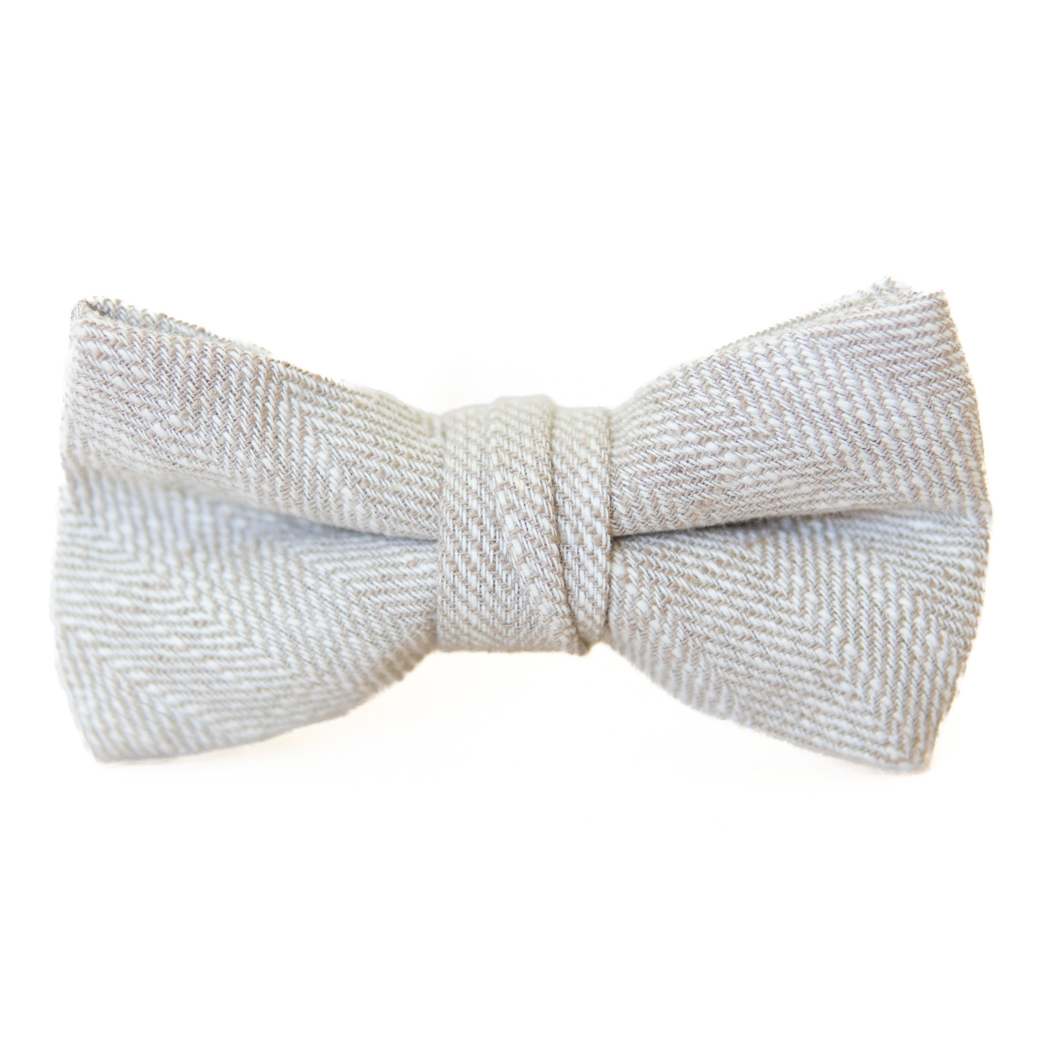Parchment Tweed Boys Bow Tie