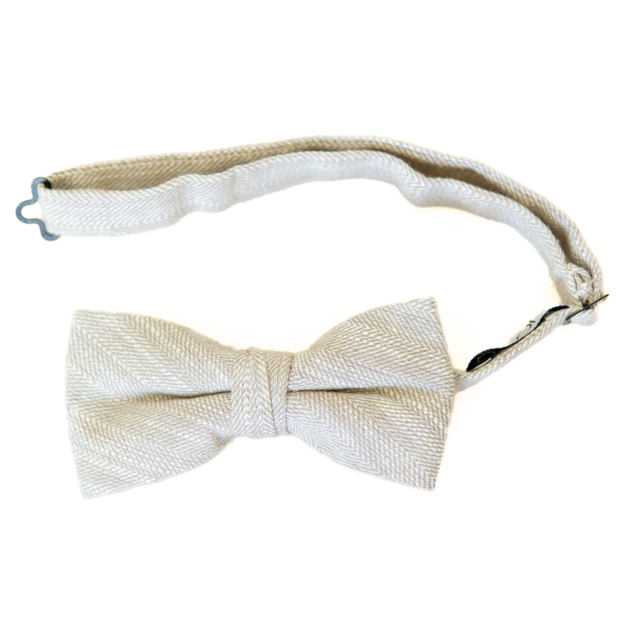 Parchment Tweed Men's Pre-tied Bow Tie