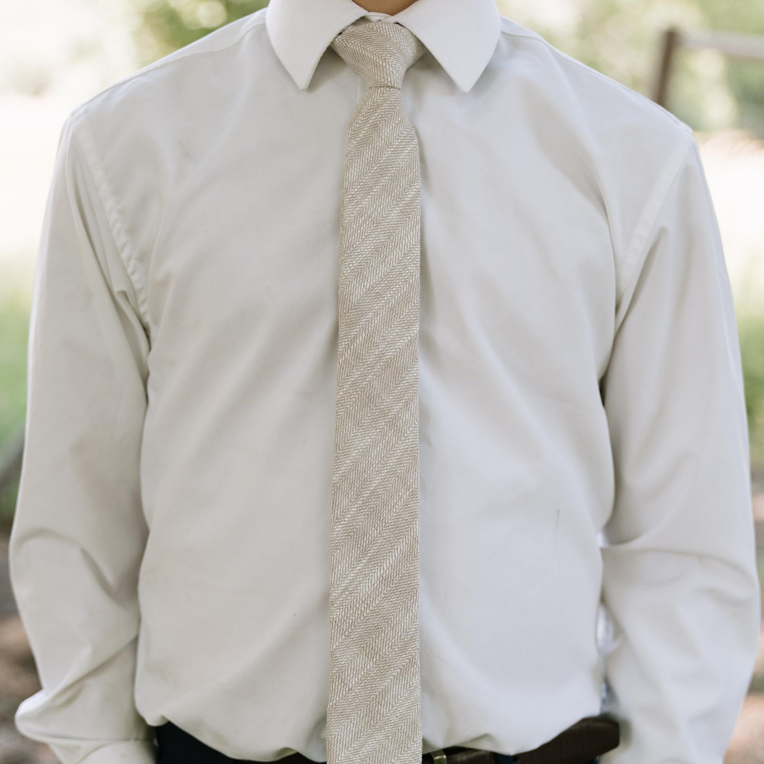 Parchment Tweed Men's Tie