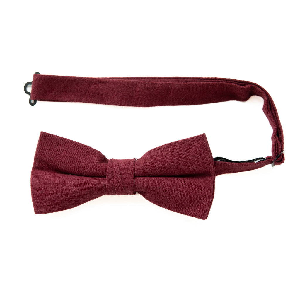 Plum Men's Pre-tied Bow Tie