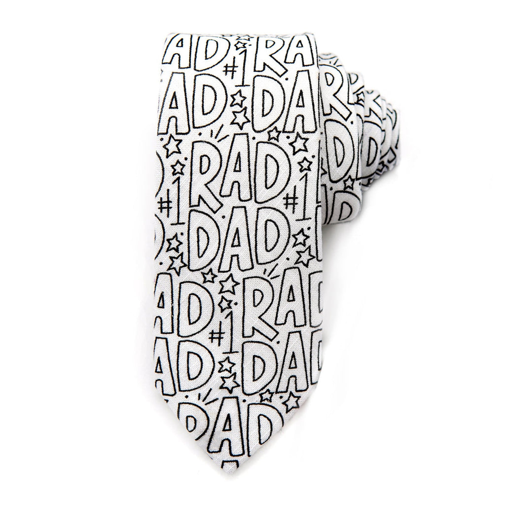 Rad Dad Coloring Tie  *markers sold separately
