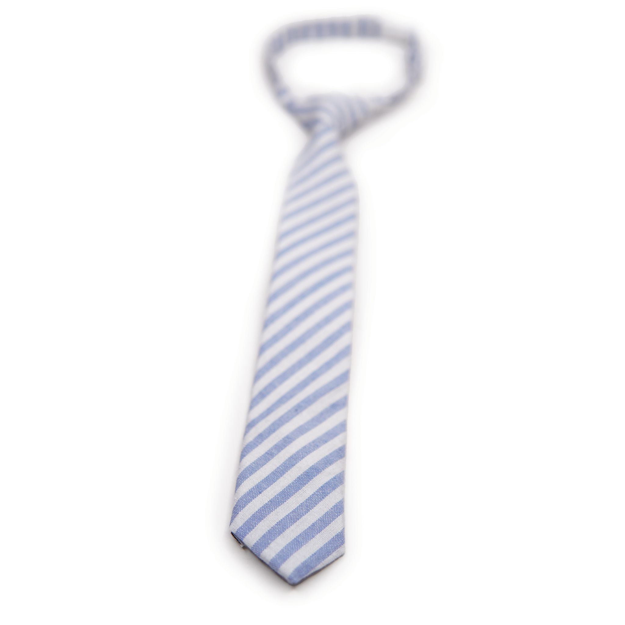 Robin Egg Stripe Boys Tie