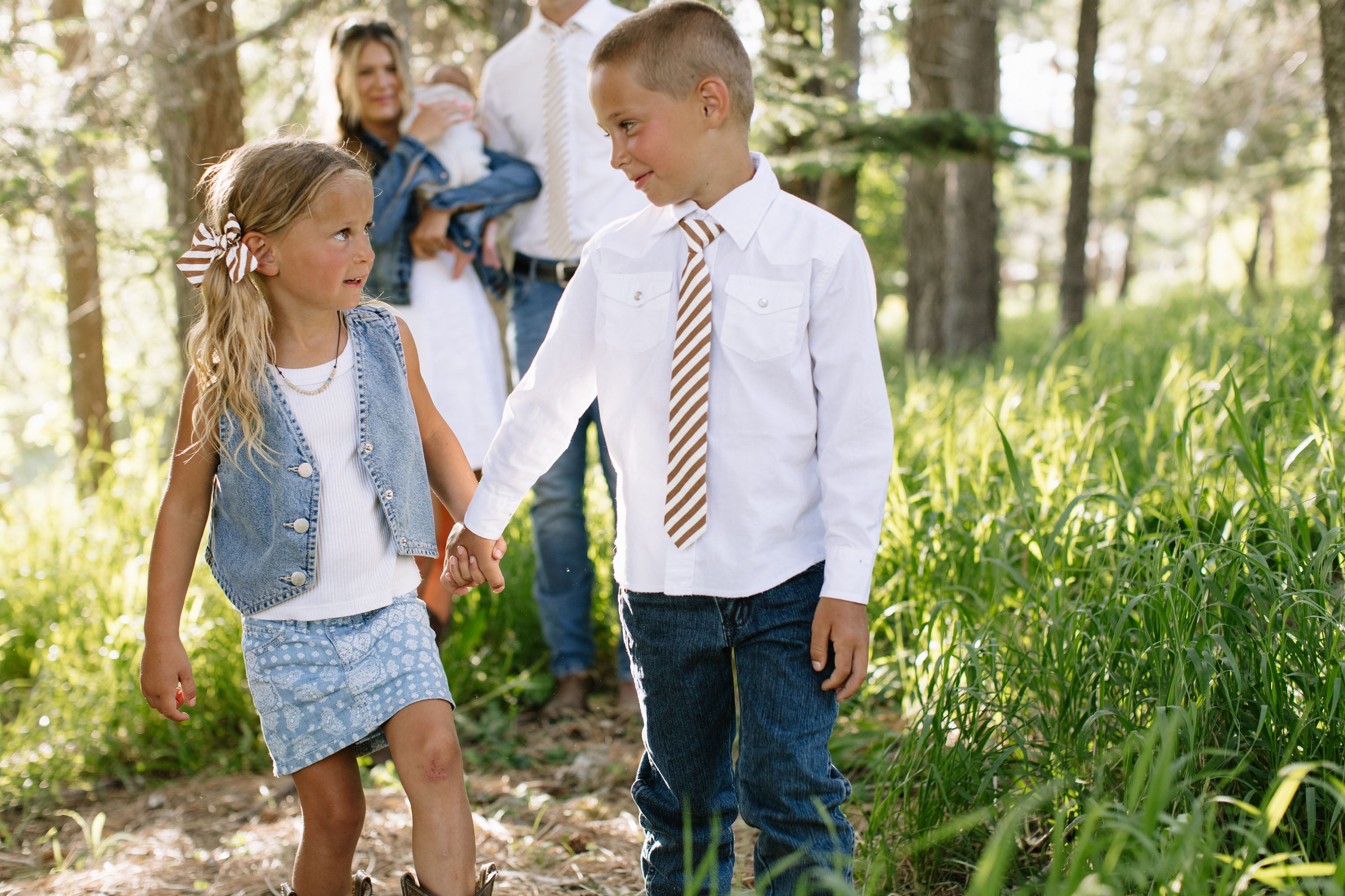 Russet Stripe Boys Tie
