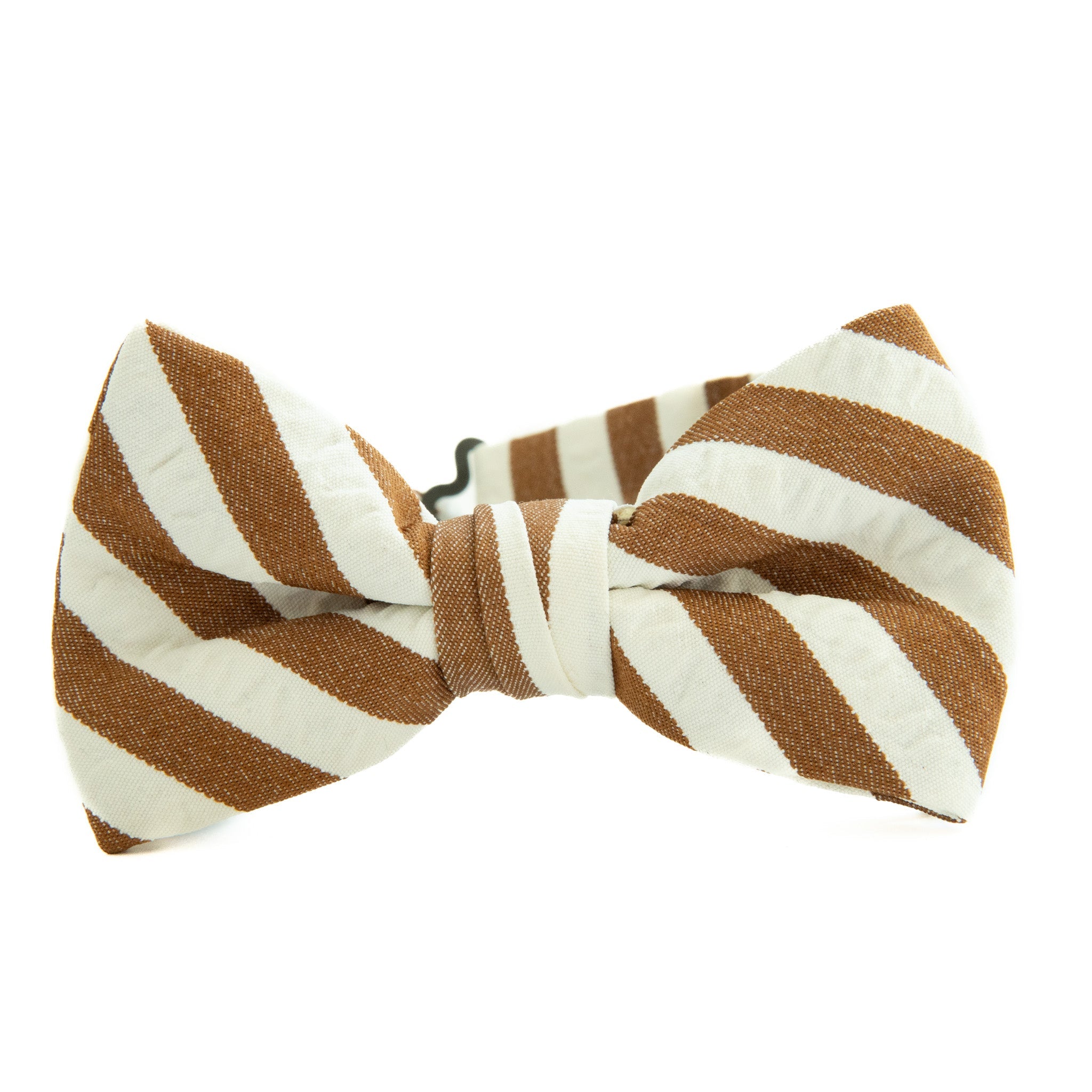 Russet Stripe Bow Tie for Boys