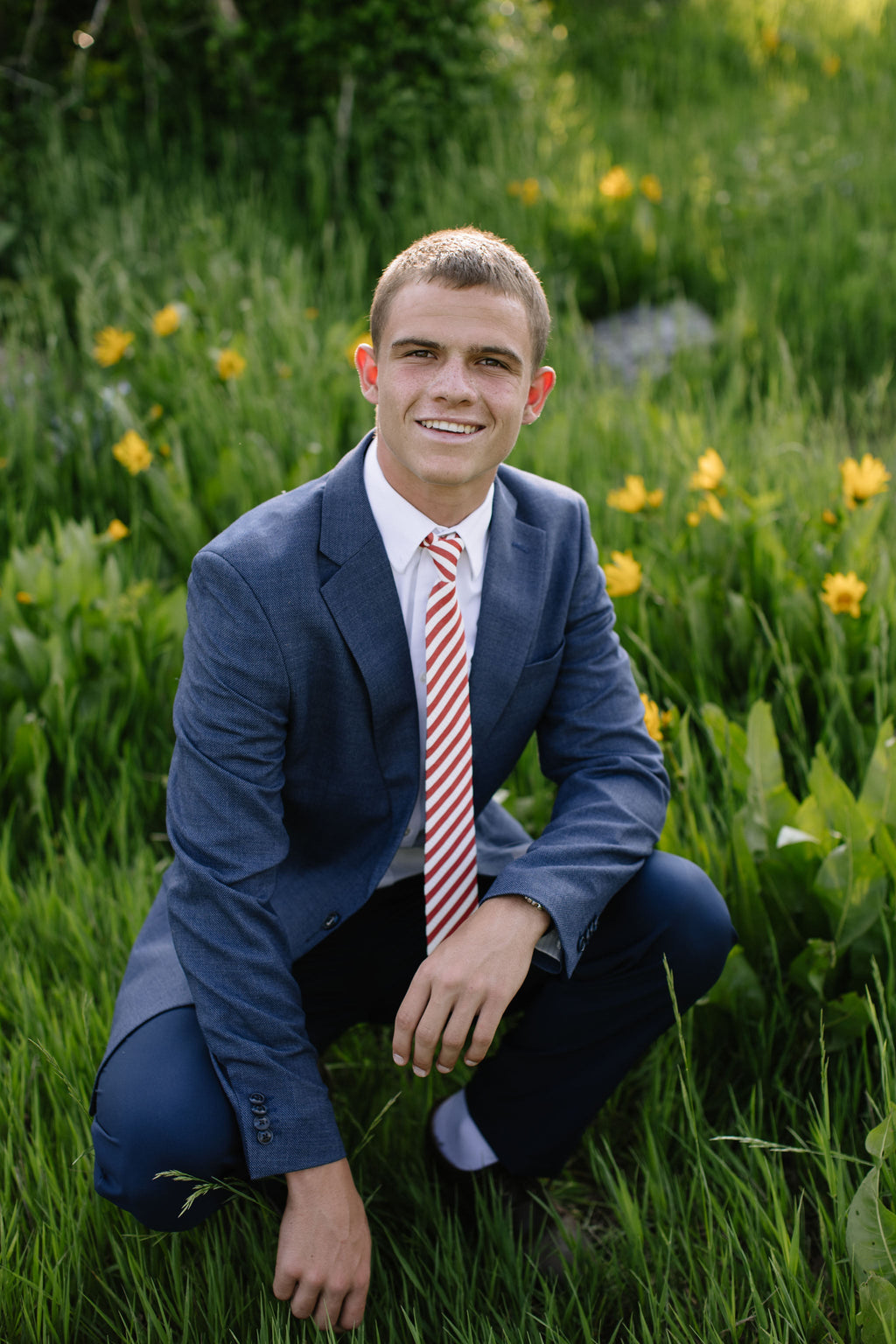 Scarlet Stripe Men's Tie