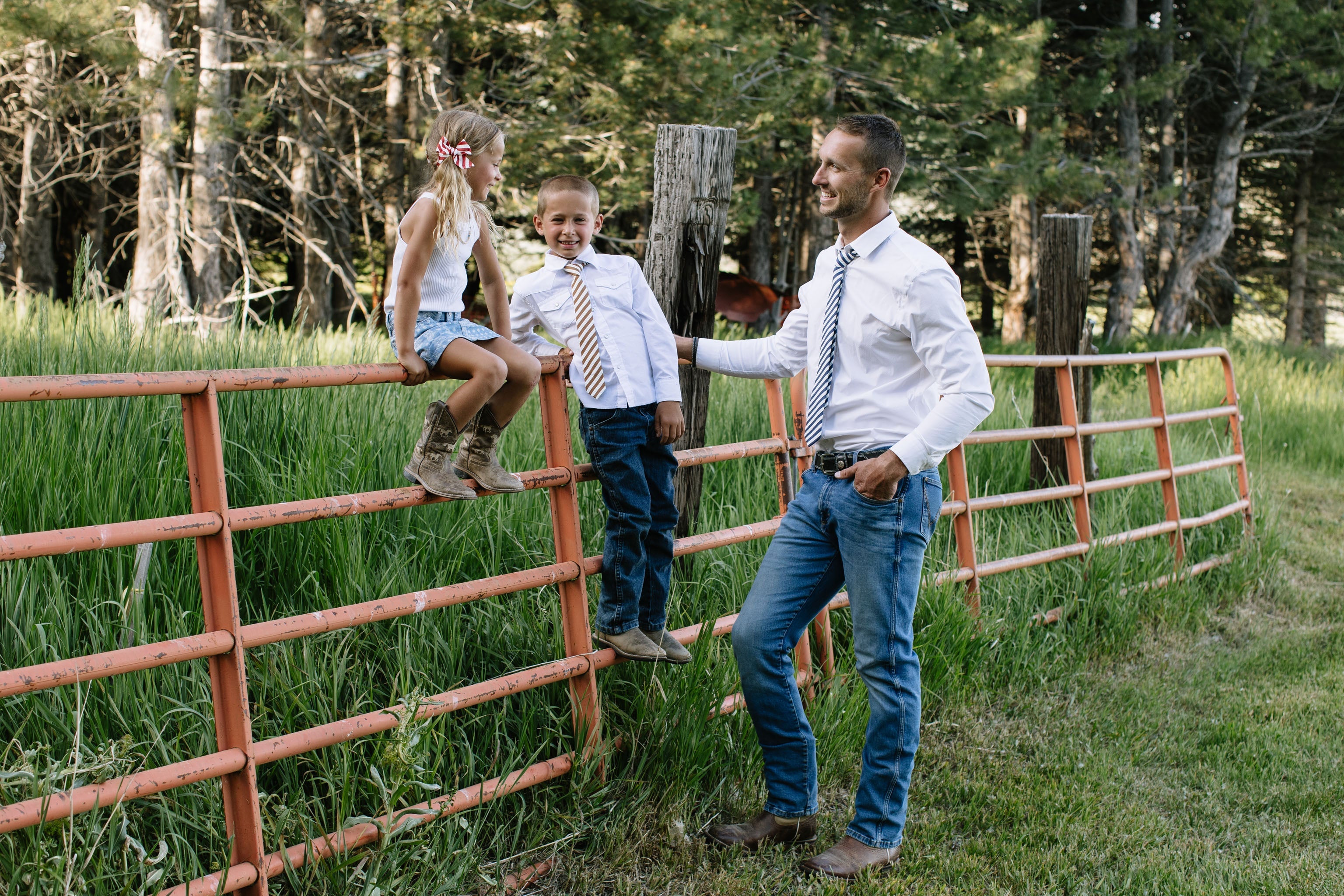 Russet Stripe Boys Tie