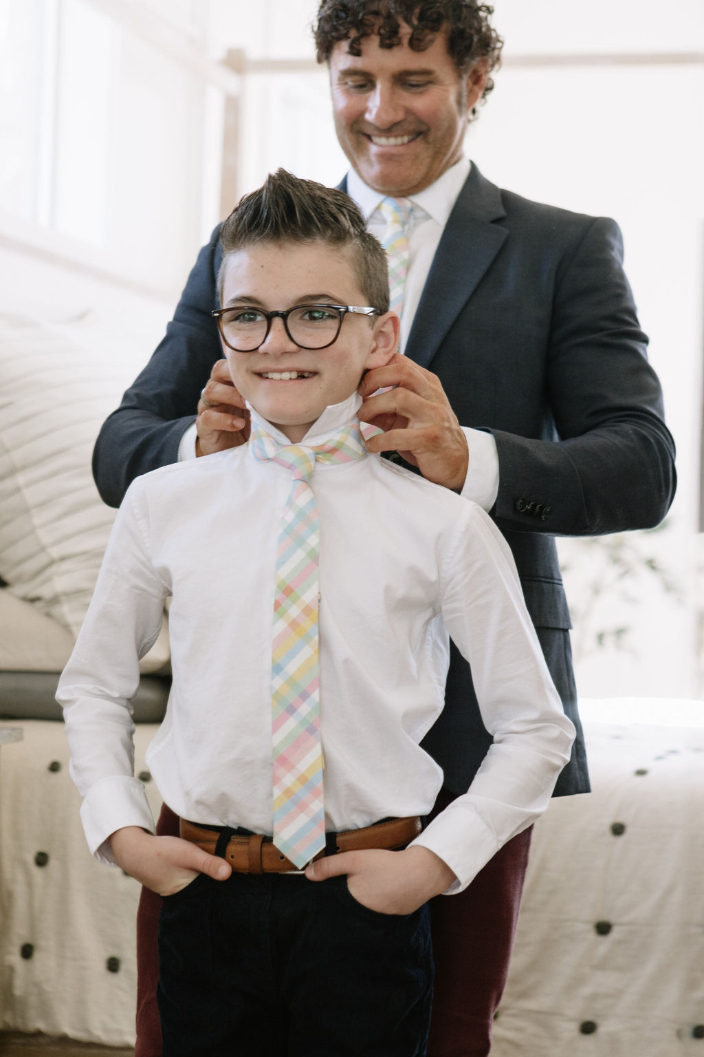 Springtime Plaid Youth Tie