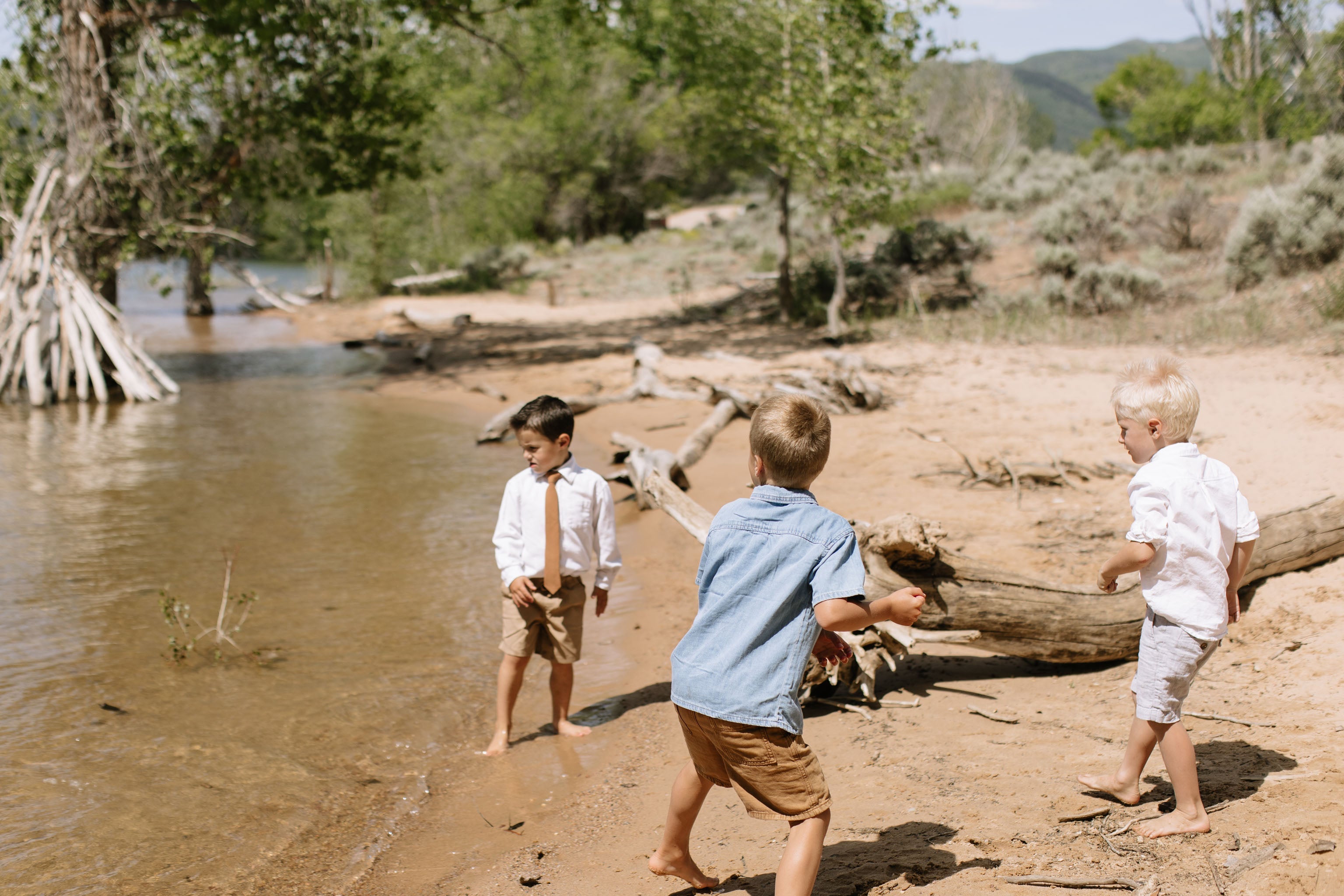 Tan Saddle Boys Tie